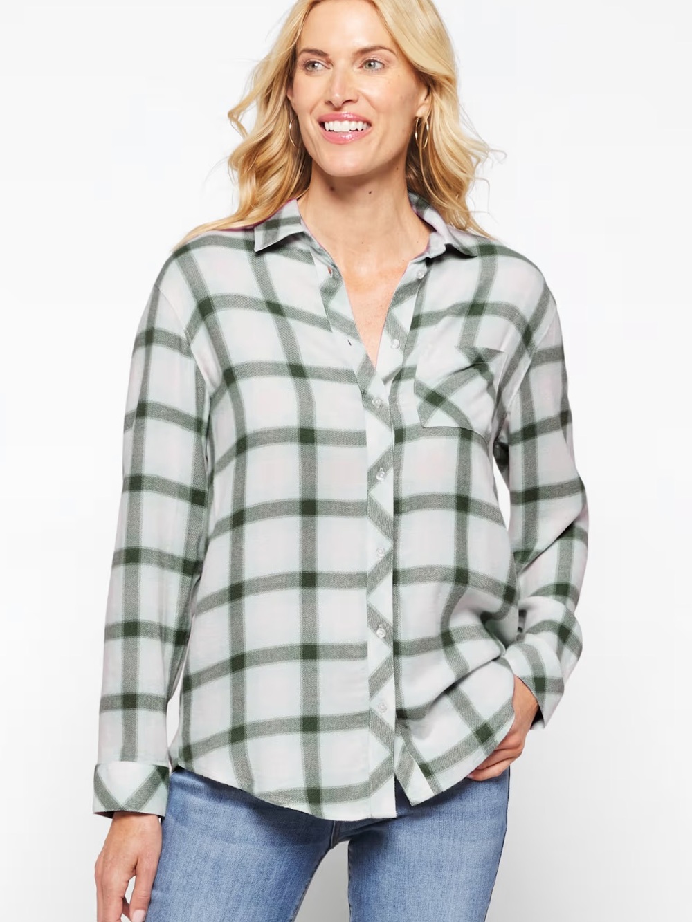 Market & Spruce Maeve Cozy Boyfriend Fit Woven Top
